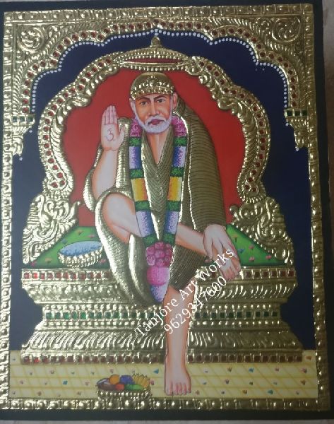 Sai Baba Tanjore Painting 01