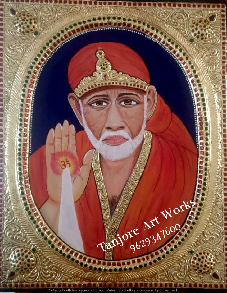 Sai Baba Tanjore Painting 02